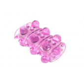 Розовая насадка на пенис Rings Armour - Lola Games - в Рязани купить с доставкой