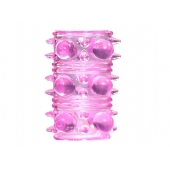 Розовая насадка на пенис Rings Armour - Lola Games - в Рязани купить с доставкой