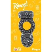 Чёрное эрекционное кольцо Rings Ringer - Lola Games - в Рязани купить с доставкой