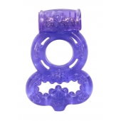 Фиолетовое эрекционное кольцо Rings Treadle с подхватом - Lola Games - в Рязани купить с доставкой