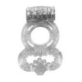 Прозрачное эрекционное кольцо Rings Treadle с подхватом - Lola Games - в Рязани купить с доставкой