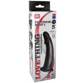 Чёрная насадка PLATINUM BENT 1 - LOVETOY (А-Полимер) - купить с доставкой в Рязани