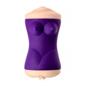 Двухсторонний мастурбатор JOS YARA в фиолетовой колбе - JOS - в Рязани купить с доставкой