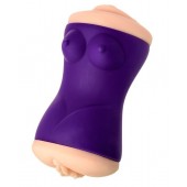 Двухсторонний мастурбатор JOS YARA в фиолетовой колбе - JOS - в Рязани купить с доставкой