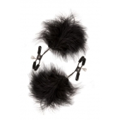 Зажимы для сосков с пухом FEATHERED NIPPLE CLAMPS - Blush Novelties - купить с доставкой в Рязани