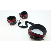 Кожаный БДСМ-набор - БДСМ Арсенал - купить с доставкой в Рязани