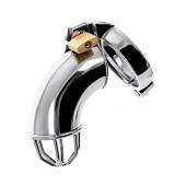 Серебристый мужской пояс верности TOYFA Metal - ToyFa - купить с доставкой в Рязани