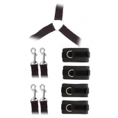 Комплект наручников и поножей LUXURIOUS BED RESTRAINT CUFF SET - Blush Novelties - купить с доставкой в Рязани