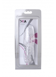 Прозрачная насадка с шишечками и шипами - 13,5 см. - Toyfa Basic - в Рязани купить с доставкой