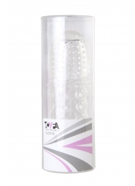 Прозрачная закрытая гелевая насадка - 13,5 см. - Toyfa Basic - в Рязани купить с доставкой