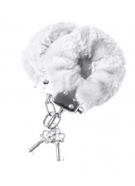 Наручники с белой меховой опушкой - ToyFa - купить с доставкой в Рязани