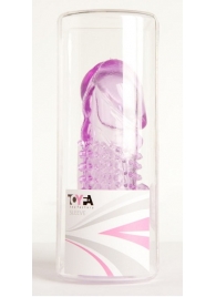 Фиолетовая насадка с коготком и шипами - 13 см. - Toyfa Basic - в Рязани купить с доставкой