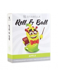 Стимулирующий презерватив-насадка Roll   Ball Apple - Sitabella - купить с доставкой в Рязани