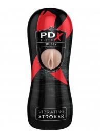 Мастурбатор-вагина Vibrating Pussy Stroker с вибрацией - Pipedream - в Рязани купить с доставкой