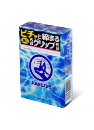 Презервативы Sagami Squeeze волнистой формы - 5 шт. - Sagami - купить с доставкой в Рязани