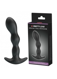 Черный анальный стимулятор простаты с вибрацией Special Anal Massager - 14,5 см. - Baile - в Рязани купить с доставкой