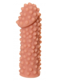 Телесная насадка на фаллос с бугорками KOKOS Extreme Sleeve 10 - 15,8 см. - KOKOS - в Рязани купить с доставкой