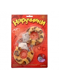 Металлические наручники с леопардовой плюшевой отделкой - Сима-Ленд - купить с доставкой в Рязани