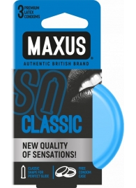 Классические презервативы в железном кейсе MAXUS Classic - 3 шт. - Maxus - купить с доставкой в Рязани