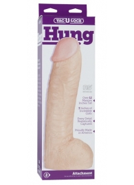 Огромная насадка-реалистик Vac-U-Lock Realistic Hung - 31,7 см. - Doc Johnson - купить с доставкой в Рязани