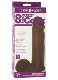 Насадка-реалистик Vac-U-Lock 8  ULTRASKYN Cock - 20,6 см. - Doc Johnson - купить с доставкой в Рязани