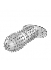 Закрытая прозрачная насадка Crystal sleeve - 12 см. - Erowoman-Eroman - в Рязани купить с доставкой