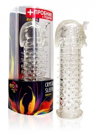 Закрытая прозрачная насадка на пенис Crystal Sleeve Faraon - 13,5 см. - Erowoman-Eroman - в Рязани купить с доставкой