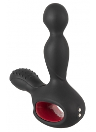 Черный вибромассажер простаты с нагревом и ротацией Prostate Plug - 14,5 см. - Orion - в Рязани купить с доставкой