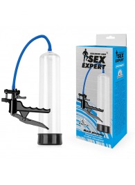 Прозрачная вакуумная помпа Sex Expert с ручным насосом - Sex Expert - в Рязани купить с доставкой