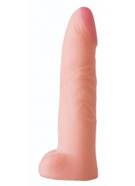 Телесная насадка на Harness с коннектором BLACK LINE - 18,5 см. - LOVETOY (А-Полимер) - купить с доставкой в Рязани