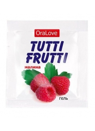 Пробник гель-смазки Tutti-frutti с малиновым вкусом - 4 гр. - Биоритм - купить с доставкой в Рязани