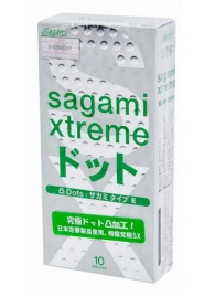 Презервативы Sagami Xtreme Type-E с точками - 10 шт. - Sagami - купить с доставкой в Рязани