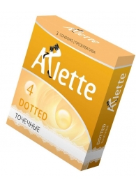 Презервативы Arlette Dotted с точечной текстурой - 3 шт. - Arlette - купить с доставкой в Рязани