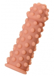 Телесная реалистичная насадка KOKOS Extreme Sleeve 02 с дополнительной стимуляцией - 12,7 см. - KOKOS - в Рязани купить с доставкой