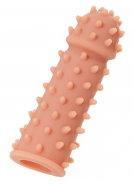 Телесная реалистичная насадка KOKOS Extreme Sleeve 03 с дополнительной стимуляцией - 12,7 см. - KOKOS - в Рязани купить с доставкой