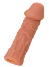 Телесная реалистичная насадка KOKOS Extreme Sleeve 05 с дополнительной стимуляцией - 12,7 см. - KOKOS - в Рязани купить с доставкой