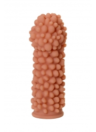 Телесная реалистичная насадка KOKOS Extreme Sleeve 08 с дополнительной стимуляцией - 12,7 см. - KOKOS - в Рязани купить с доставкой