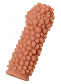 Телесная реалистичная насадка KOKOS Extreme Sleeve 08 с дополнительной стимуляцией - 12,7 см. - KOKOS - в Рязани купить с доставкой