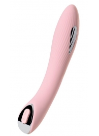 Розовый силиконовый вибратор с электростимуляцией TESLA G-POINT - 21 см. - ToyFa - купить с доставкой в Рязани