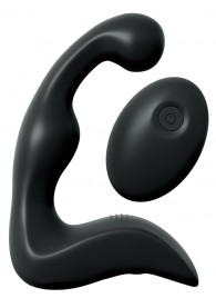 Черный вибромассажер простаты с пультом ДУ Control P-Spot Pro - Pipedream - в Рязани купить с доставкой