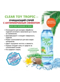 Очищающий спрей для игрушек CLEAR TOY Tropic - 100 мл. - Биоритм - купить с доставкой в Рязани