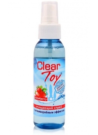 Очищающий спрей для игрушек CLEAR TOY Strawberry - 100 мл. - Биоритм - купить с доставкой в Рязани