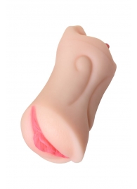 Телесный двусторонний мастурбатор Fruity Tongue - ротик и вагина - ToyFa - в Рязани купить с доставкой