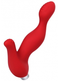 Красный силиконовый вибростимулятор простаты Proman - 12,5 см. - ToyFa - в Рязани купить с доставкой