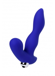 Синий силиконовый вибростимулятор простаты Stroman - 14,5 см. - ToyFa - в Рязани купить с доставкой