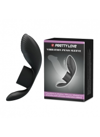 Черное кольцо на пенис с вибрацией Vibration Penis Sleeve - Baile - в Рязани купить с доставкой
