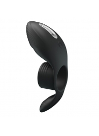 Черное кольцо на пенис с вибрацией Vibration Penis Sleeve - Baile - в Рязани купить с доставкой