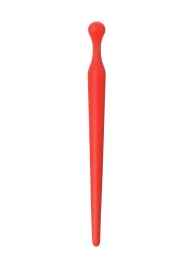 Красный силиконовый уретральный плаг - 10 см. - ToyFa - купить с доставкой в Рязани