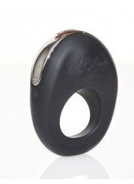 Черное эрекционное виброкольцо ATOM - Hot Octopuss - в Рязани купить с доставкой