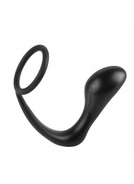 Эрекционное кольцо с анальной пробкой Ass-Gasm Cockring Plug - Pipedream - в Рязани купить с доставкой